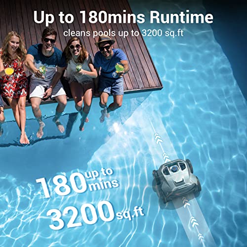 Aiper Seagull Pro Cordless Robotic Pool Cleaner, Wall Climbing Pool Vacuum