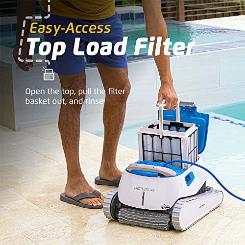 Dolphin Proteus DX4 Robotic Pool Vacuum Cleaner Wall Climbing Capability