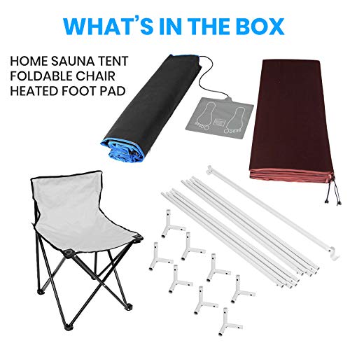 SereneLife Portable Full Size Infrared Home Spa| One Person Sauna |