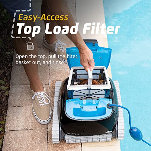 Dolphin Nautilus CC Robotic Pool Vacuum Cleaner with Universal Caddy and Classic Caddy Cover