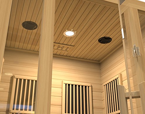 BOTARO Maxxus Saunas MX-J206-01 Seattle Carbon Far Infrared Sauna for 2 Persons