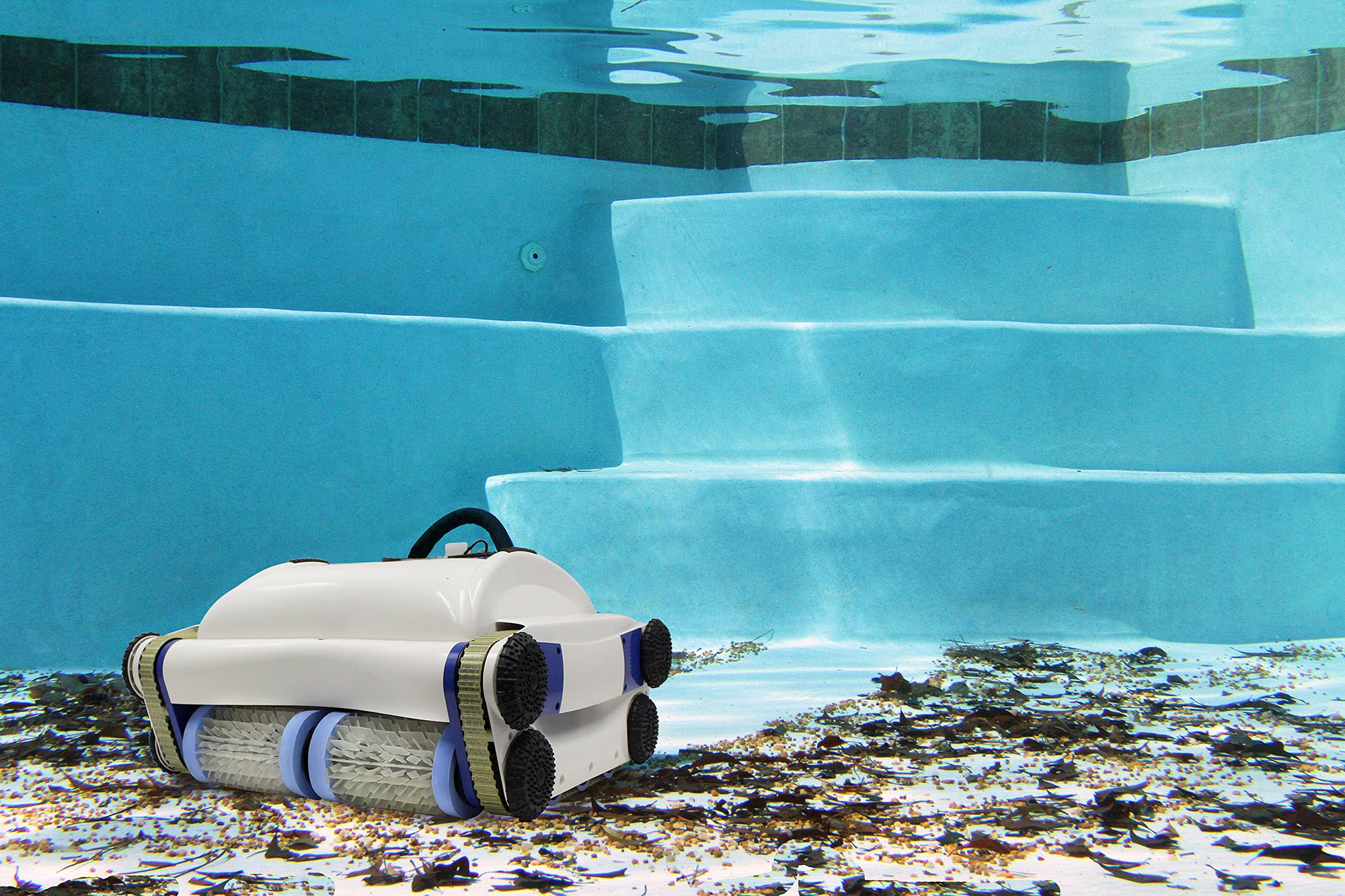 POOL BLASTER CX-1 Cordless Robotic Pool Cleaner, Automatic Vacuum for Inground and Above Ground Pools